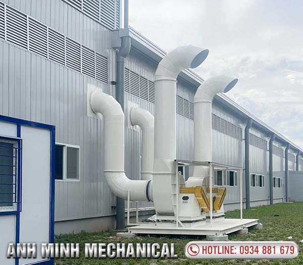 Hệ thống hút bụi cacbon công ty lốp Kumho Việt Nam